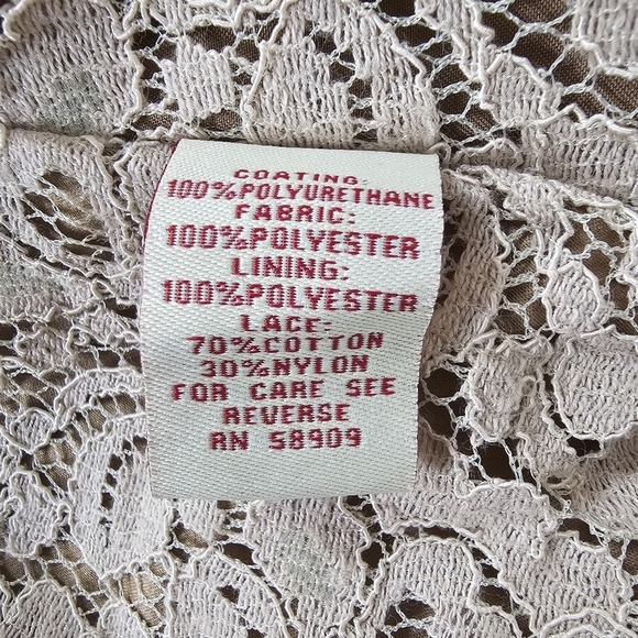 NWT Reba Bronze Faux Suede Zip Jacket Lace Lined Western Moto Style Size M - Picture 10 of 11